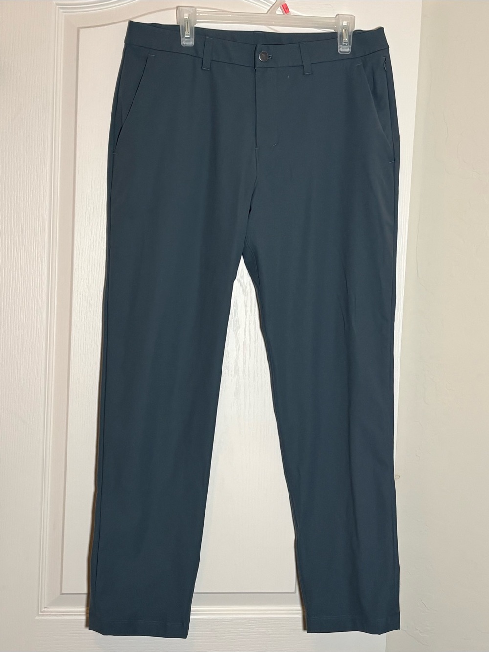 Lululemon ABC Classic-Fit Trouser 32"L *Warpstreme Iron Blue. Square dot.